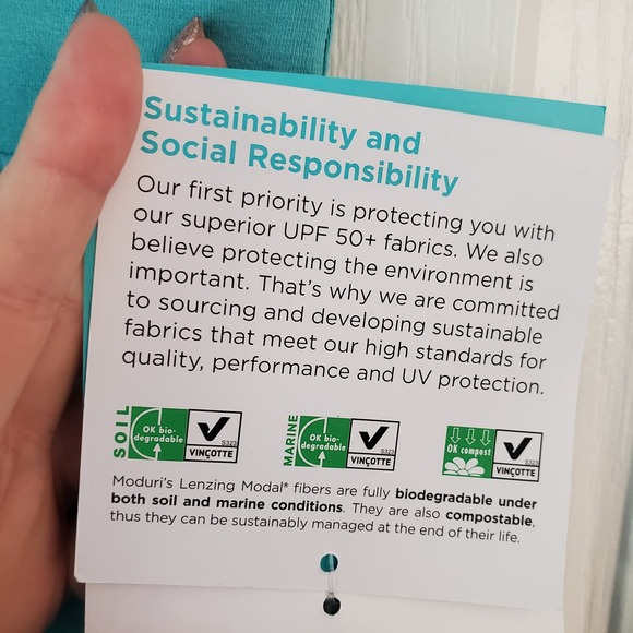 Coollibar Fabyan Turquoise Flared Maxi Skirt XXS Slinky Moduri UPF50 PullOn Slit - Picture 8 of 11